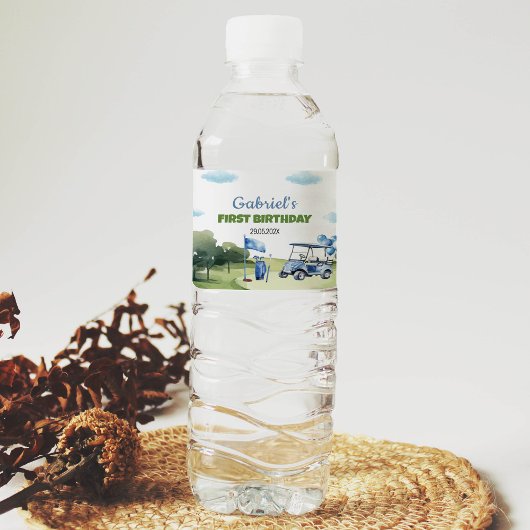 クラシックゴルフ誕生日パーティーウォーターボトルラベル ペットボトルラベル