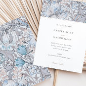 クラシックゴールデンエレガントリリーパステルモリス結婚ズ 招待状