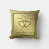 クラシックゴールデン結婚ズ記念日装飾用クッション クッション (正面)