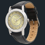 クラシックゴールデン結婚ズ記念時計 腕時計<br><div class="desc">金ゴールドと黒のカラーと金ゴールドを使用したデジタルデザインは、様々なデザイン画カスタム像、形状、パターン、スタイル、フォントを備えたを生み出す「黄金記念日の時計」の一種。この魅力的でエレガントデザイン来は、お客様の特別な機会に合わせてカスタマイズ可能な文字レタリングを備えている。共有特別にデザインされたアニバーサリーウォッチと一緒に、このグランドイベントの貴重な思い出結婚。このデザインは、あなたの記憶に残るお祝いを完了するために一致する招待状、プレート、磁石、ボタン、バインダー、装飾用クッションなどで利用可能である。</div>