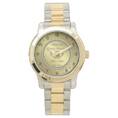 クラシックゴールデン結婚ズ記念時計 腕時計 (正面)