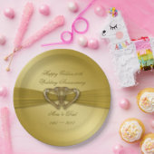 クラシックゴールデン50周年記念紙プレート ペーパープレート (パーティー)