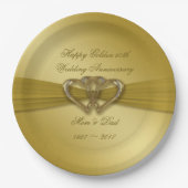 クラシックゴールデン50周年記念紙プレート ペーパープレート (正面)