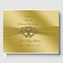 クラシックゴールデン50th結婚周年記念ゲストブック ゲストブック