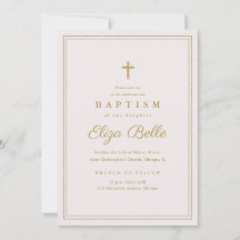 クラシックゴールドクロス宗教的洗礼＆命名式