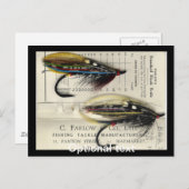 クラシックサケがカードで飛ぶ ポストカード (正面/裏面)