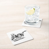 クラシックサッカーコースターセット スクエアペーパーコースター (インサイチュ)