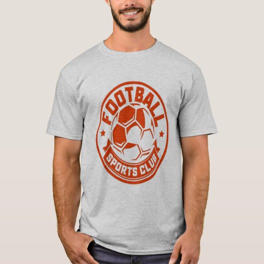 クラシックサッカーチームロゴ Tシャツ (正面)