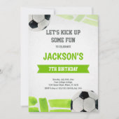 クラシックサッカーパーティーテーマ 招待状 (正面)