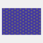 クラシックサファイアブルークリスマスコレクション ラッピングペーパーシート (正面)