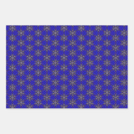 クラシックサファイアブルークリスマスコレクション ラッピングペーパーシート