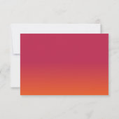 クラシックサマー結婚ズ・ブルゴーニュエレガントー 出欠カード (裏面)