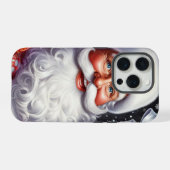 クラシックサンタとプレゼントとオーナメント iPhoneケース (裏面横)