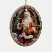クラシックサンタオーナメント セラミックオーナメント (右)