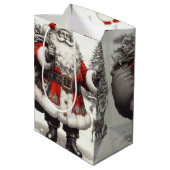 クラシックサンタオールド金ゴールド ミディアムペーパーバッグ (裏面アングル)