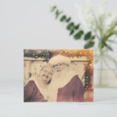 クラシックサンタクロースとクロース シーズンポストカード (スタンド正面)