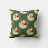 クラシックサンタクロースのクリスマスパターン クッション (裏面)