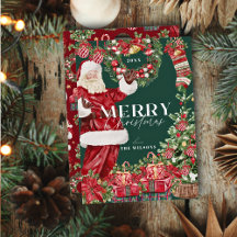 クラシックサンタクロース クリスマスツリー グリーン