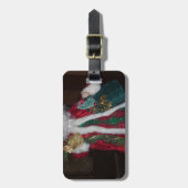 クラシックサンタクロース：時代を超えたホリデーアイコン ラゲッジタグ (正面縦)