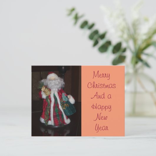 クラシックサンタクロース:永遠の休日のアイコン シーズンポストカード (スタンド正面)