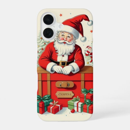 クラシックサンタクロース iPhone 16ケース (裏面)