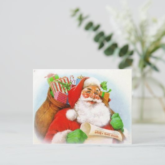 クラシックサンタ写真 シーズンポストカード (スタンド正面)