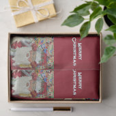 クラシックサンタ – チェックイトゥーズホリデーブルゴーニュ 薄葉紙 (ギフト)