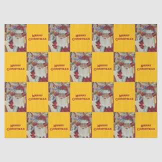 クラシックサンタ – チェックイトゥーズホリデー金ゴールド 薄葉紙