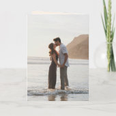 クラシックサンディニュートラルQRコードエレガントな結婚式 招待状 (裏面)