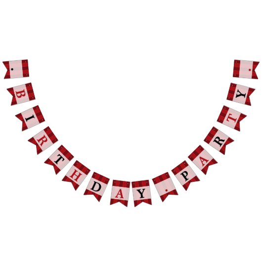 クラシックサーカスカラーバースデーパーティー バンティングフラッグ (全)