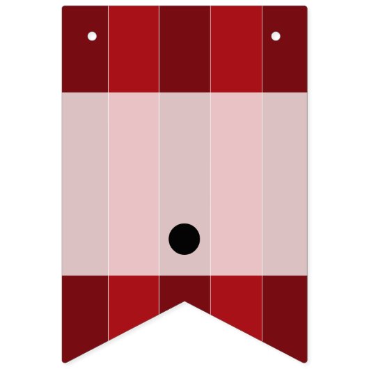 クラシックサーカスカラーバースデーパーティー バンティングフラッグ (第1の旗)