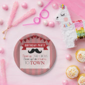 クラシックサーカスポスターチルドレンズバースデーパーティー ペーパープレート (パーティー)