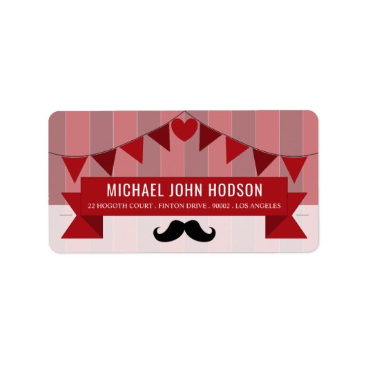 クラシックサーカスポスターチルドレンズバースデーパーティー ラベル (正面)