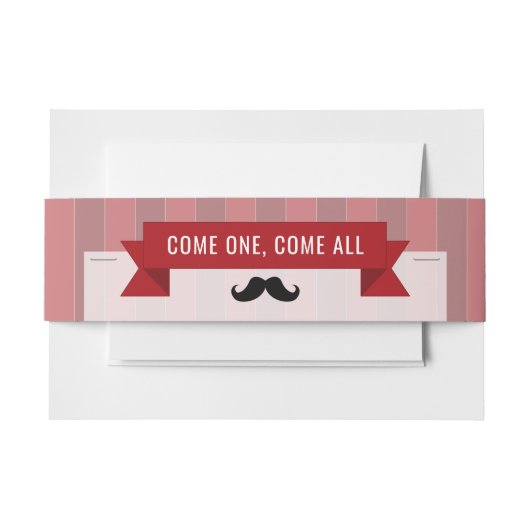 クラシックサーカスポスターチルドレンズバースデーパーティー 招待状ベリーバンド (正面例)