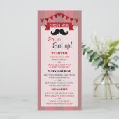 クラシックサーカスポスターチルドレン誕生日メニュー メニュー (スタンド正面)