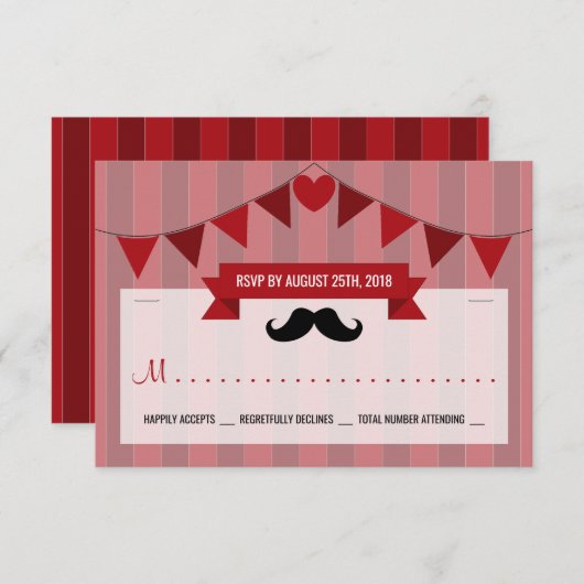 クラシックサーカスポスターチルドレン誕生日RSVP 招待状 (正面/裏面)