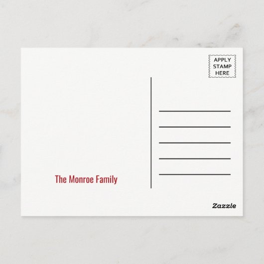 クラシックサーカスポスターバースデーパーティーありがとう ポストカード (裏面)