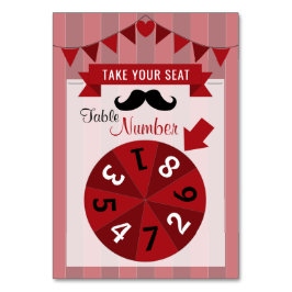 クラシックサーカスポスターバースデーパーティーテーブルNo. テーブルナンバー