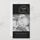 クラシックサークル刻印シールベビーファーストノールフォト シーズンカード (正面)