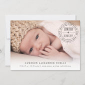 クラシックサークル刻印シールベビーファーストノールフォト シーズンカード (正面)