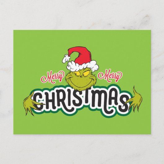 クラシックザグインチ |メリーメリークリスマス シーズンポストカード (正面)