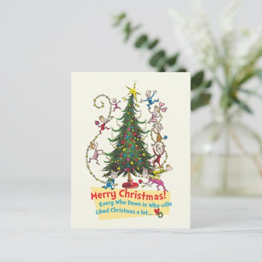 クラシックザグインチ 聖降誕祭お目出とう! シーズンポストカード (スタンド正面)