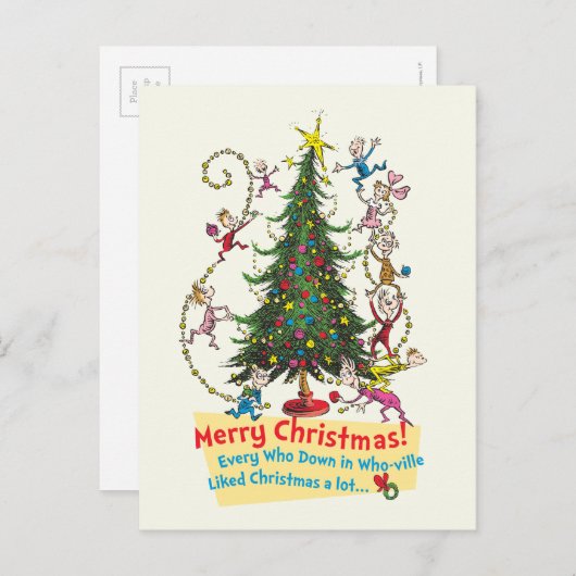 クラシックザグインチ 聖降誕祭お目出とう！ シーズンポストカード (正面/裏面)