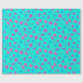 クラシックシックな放射ヴィンテージ誕生会 ラッピングペーパー (フラット)