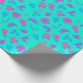 クラシックシックな放射ヴィンテージ誕生会 ラッピングペーパー (角)