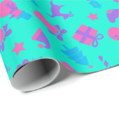 クラシックシックな放射ヴィンテージ誕生会 ラッピングペーパー (ロールコーナー)