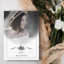 クラシックシックタイポグラフィスクリプトブライダルシャワー