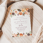 クラシックシックボホフローラスペインの結婚ズ 招待状