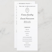 クラシックシック結婚式 プログラム (正面/裏面)