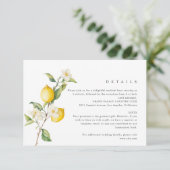 クラシックシトラスレモンサマー結婚ズ エンクロージャーカード (スタンド正面)